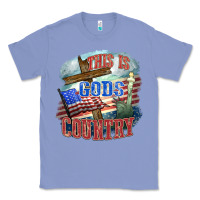 Colony Blue This is gods country Classic Tee - FaDigitalArtStudio