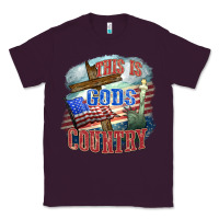 Plum This is gods country Classic Tee - FaDigitalArtStudio