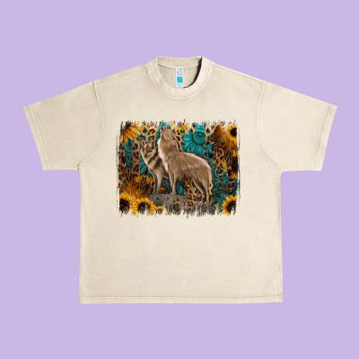Western Wolves Urban Heavy Tee Designed By Jasminsmagicworld