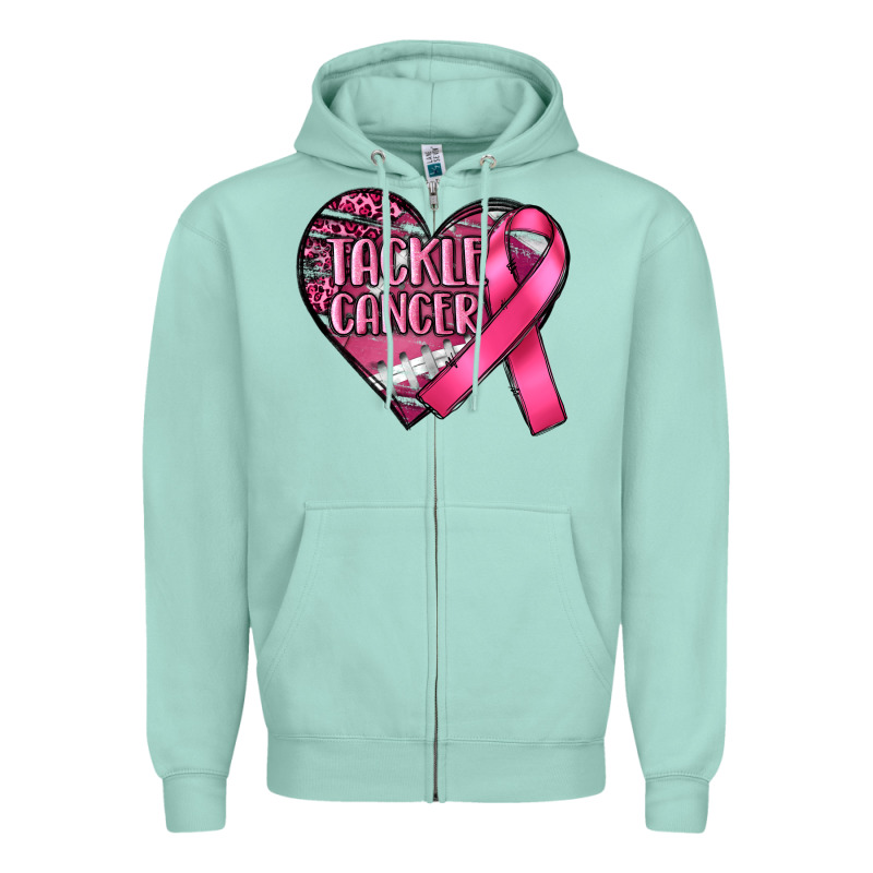 Tackle Cancer Zipper Hoodie by RanaPortraitStore | Teevron