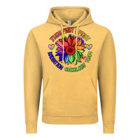 Vintage Mustard oncology team sunflower malia Vintage Hoodie - BarkalooDesign