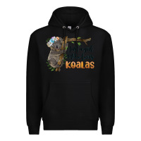 Black just a girl who loves koalas Premium Hoodie - BarkalooDesign