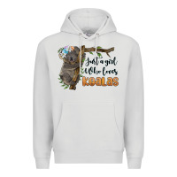 Dove Grey just a girl who loves koalas Premium Hoodie - BarkalooDesign