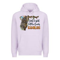 Lilac just a girl who loves koalas Premium Hoodie - BarkalooDesign