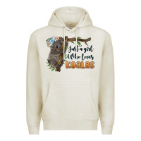 Oatmeal Heather just a girl who loves koalas Premium Hoodie - BarkalooDesign