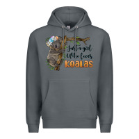 Rock just a girl who loves koalas Premium Hoodie - BarkalooDesign