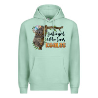 Seafoam just a girl who loves koalas Premium Hoodie - BarkalooDesign