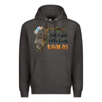 Smoke just a girl who loves koalas Premium Hoodie - BarkalooDesign