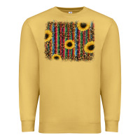 Antique Gold sunflowers serape leopard Premium Sweatshirt - RanaPortraitStore