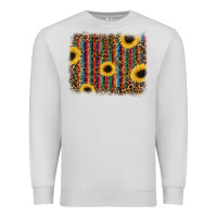 Dove Grey sunflowers serape leopard Premium Sweatshirt - RanaPortraitStore