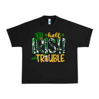 Black Half Irish All Trouble Urban Heavy Tee - CowhideDigitalArt