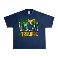 Navy Half Irish All Trouble Urban Heavy Tee - CowhideDigitalArt