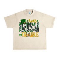 Sandshell Half Irish All Trouble Urban Heavy Tee - CowhideDigitalArt