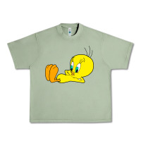Oil Green tweety bird Urban Heavy Tee - DesigneFamous