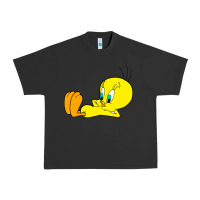 Pigment Black tweety bird Urban Heavy Tee - DesigneFamous