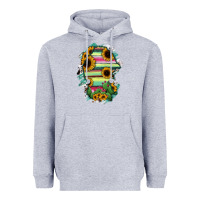 Heather Grey Coahuila State Of Mexico Map Heavyweight Hoodie - RanaPortraitStore