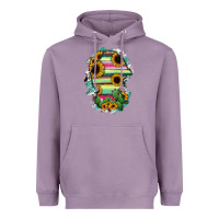 Lavender Coahuila State Of Mexico Map Heavyweight Hoodie - RanaPortraitStore