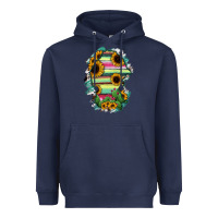 Navy Coahuila State Of Mexico Map Heavyweight Hoodie - RanaPortraitStore