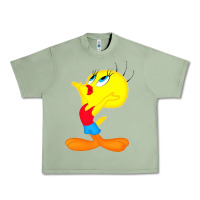Oil Green tweety bird Urban Heavy Tee - DesigneFamous