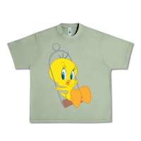 Oil Green tweety bird Urban Heavy Tee - DesigneFamous