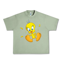 Oil Green tweety bird Urban Heavy Tee - DesigneFamous