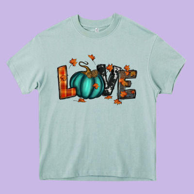 Fall Love Heavy Core Tee Designed By Ranaportraitstore
