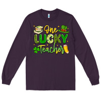 Plum one lucky teacher Long Sleeve Tee - Artiststas