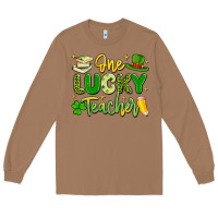 Toasted Coconut one lucky teacher Long Sleeve Tee - Artiststas
