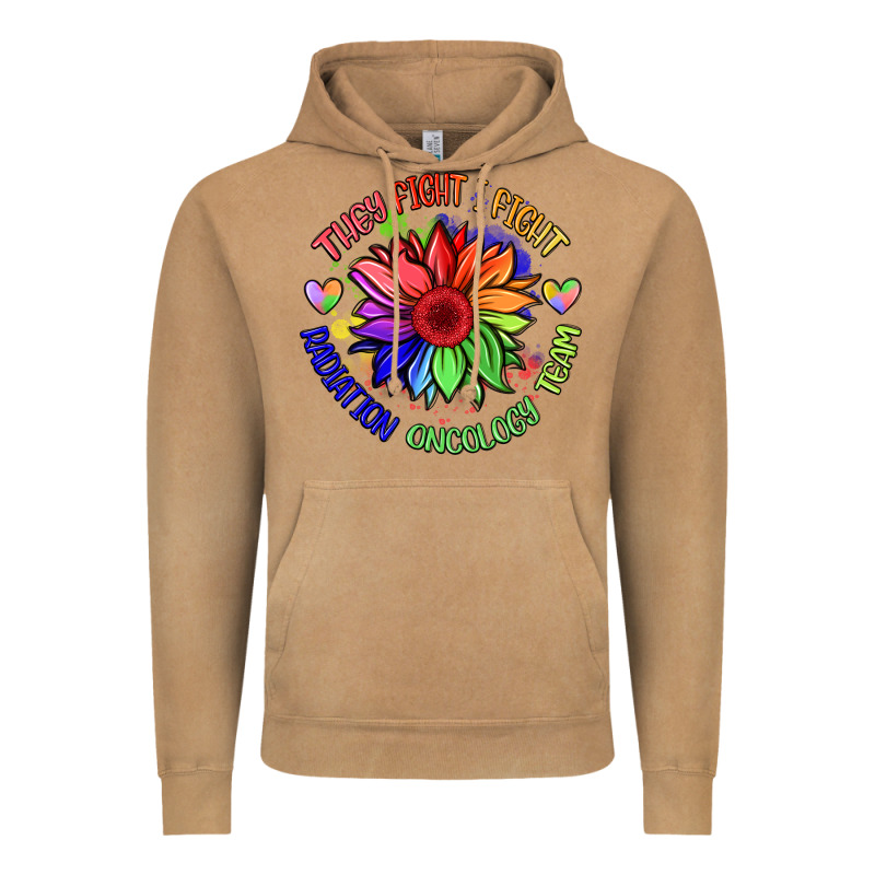 Oncology Team Sunflower Vintage Hoodie by BarkalooDesign | Teevron