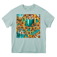 Arona american football coffee cups with butterfly and leopard seamless patt Heavy Core Tee - BundleAndBundleShop