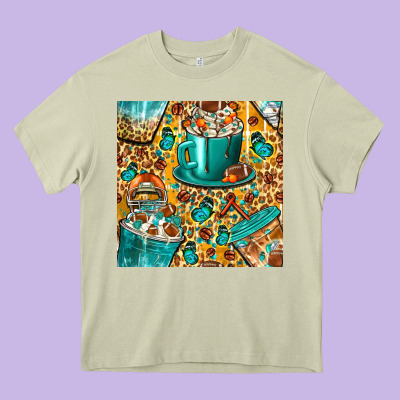 American Football Coffee Cups With Butterfly And Leopard Seamless Patt Heavy Core Tee Designed By Bundleandbundleshop