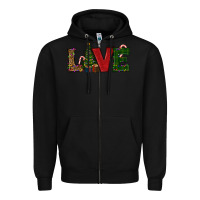 Black christmas tree love Zipper Hoodie - RanaPortraitStore