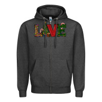 Charcoal Heather christmas tree love Zipper Hoodie - RanaPortraitStore