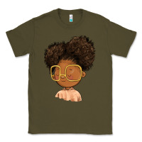 Army Green black girl Classic Tee - FaDigitalArtStudio