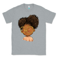 Heather Grey black girl Classic Tee - FaDigitalArtStudio