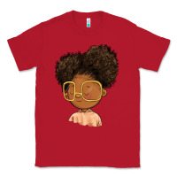 Red black girl Classic Tee - FaDigitalArtStudio