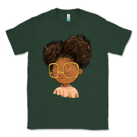 Sports Green black girl Classic Tee - FaDigitalArtStudio