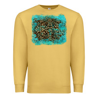 Antique Gold leopard turquoise Premium Sweatshirt - RanaPortraitStore