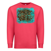 Cardinal leopard turquoise Premium Sweatshirt - RanaPortraitStore