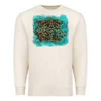 Sandshell leopard turquoise Premium Sweatshirt - RanaPortraitStore