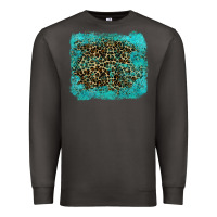 Smoke leopard turquoise Premium Sweatshirt - RanaPortraitStore