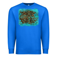 True Royal leopard turquoise Premium Sweatshirt - RanaPortraitStore