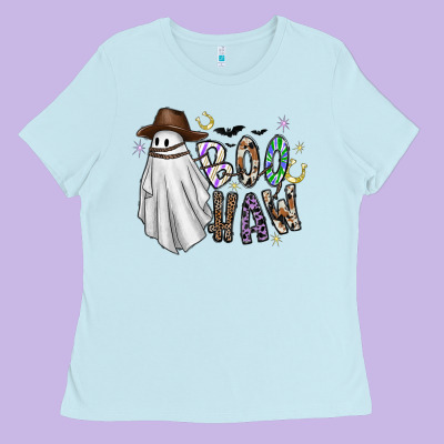 Boo Haw Ladies Tee Designed By Cowhidedigitalart