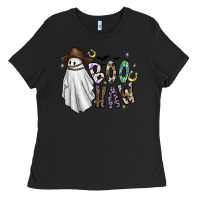 Black Boo Haw Ladies Tee - CowhideDigitalArt