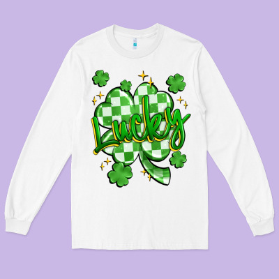 Lucky Long Sleeve Tee Designed By Artiststas