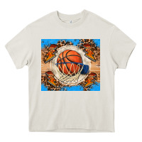 Cream basketball Heavy Core Tee - FaDigitalArtStudio