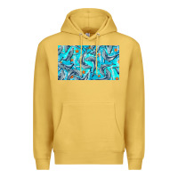 Antique Gold humpback whale cup Premium Hoodie - BarkalooDesign