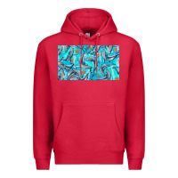 Cardinal humpback whale cup Premium Hoodie - BarkalooDesign
