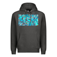 Charcoal Heather humpback whale cup Premium Hoodie - BarkalooDesign