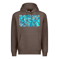 Coffee humpback whale cup Premium Hoodie - BarkalooDesign